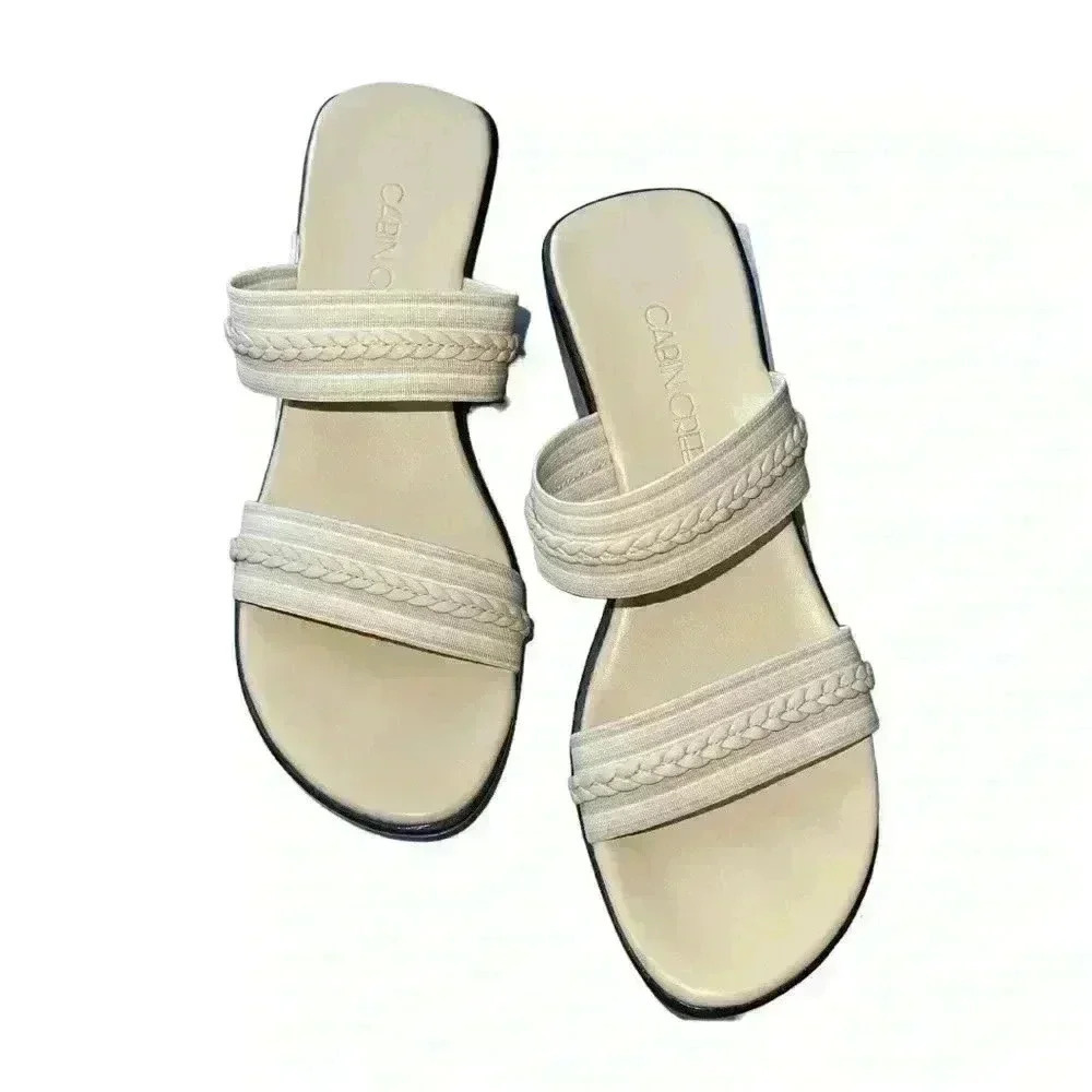 Cabin Creek Wedge Strappy Sandals Size 7 1/2